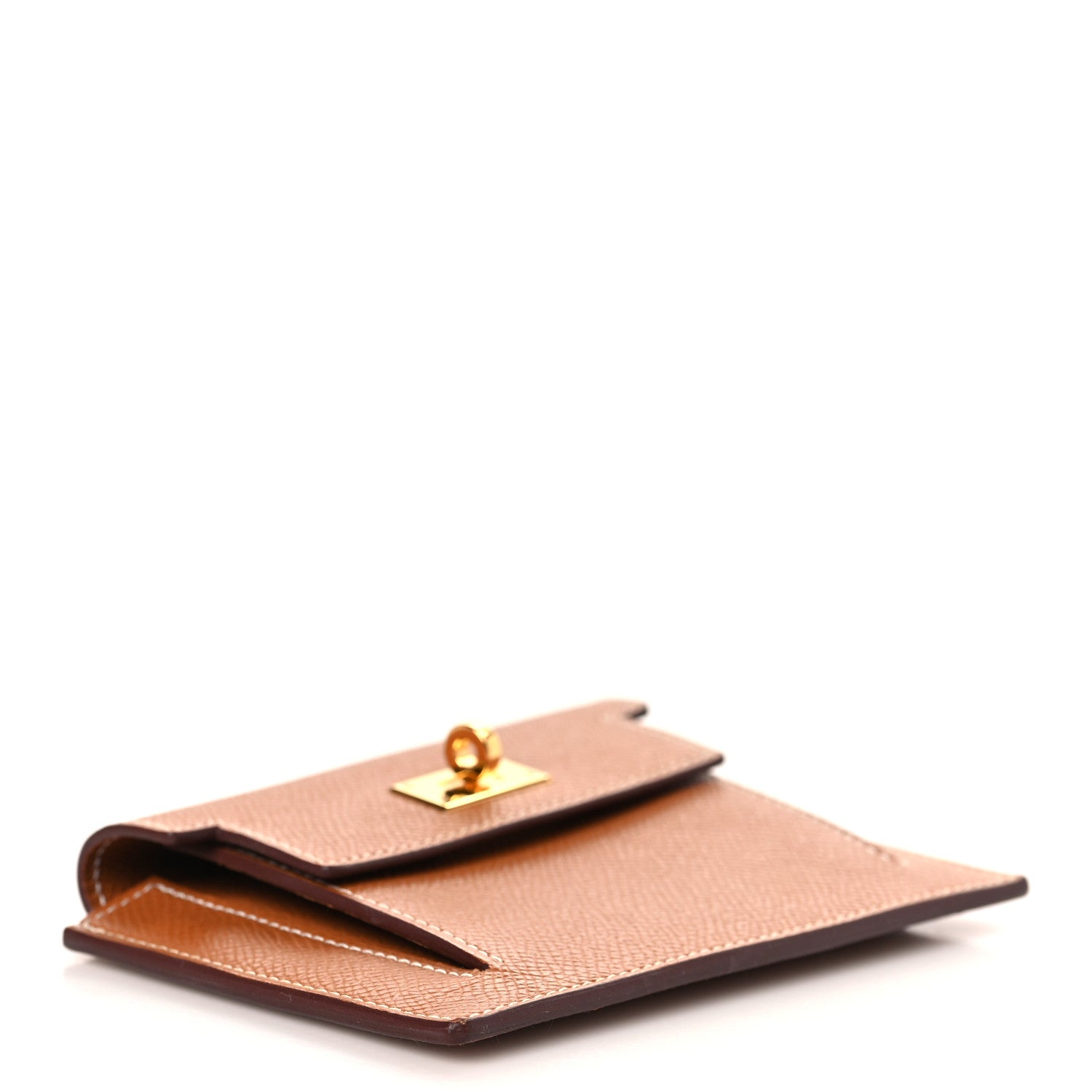 Hermes Epsom Kelly Pocket Compact Wallet Gold 4 of 8