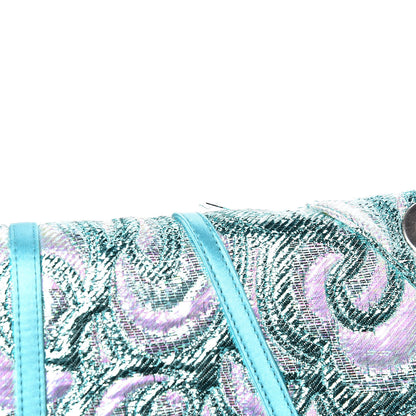 Miu Miu Tessuto Lurex Flap Clutch Turchese 14 of 15