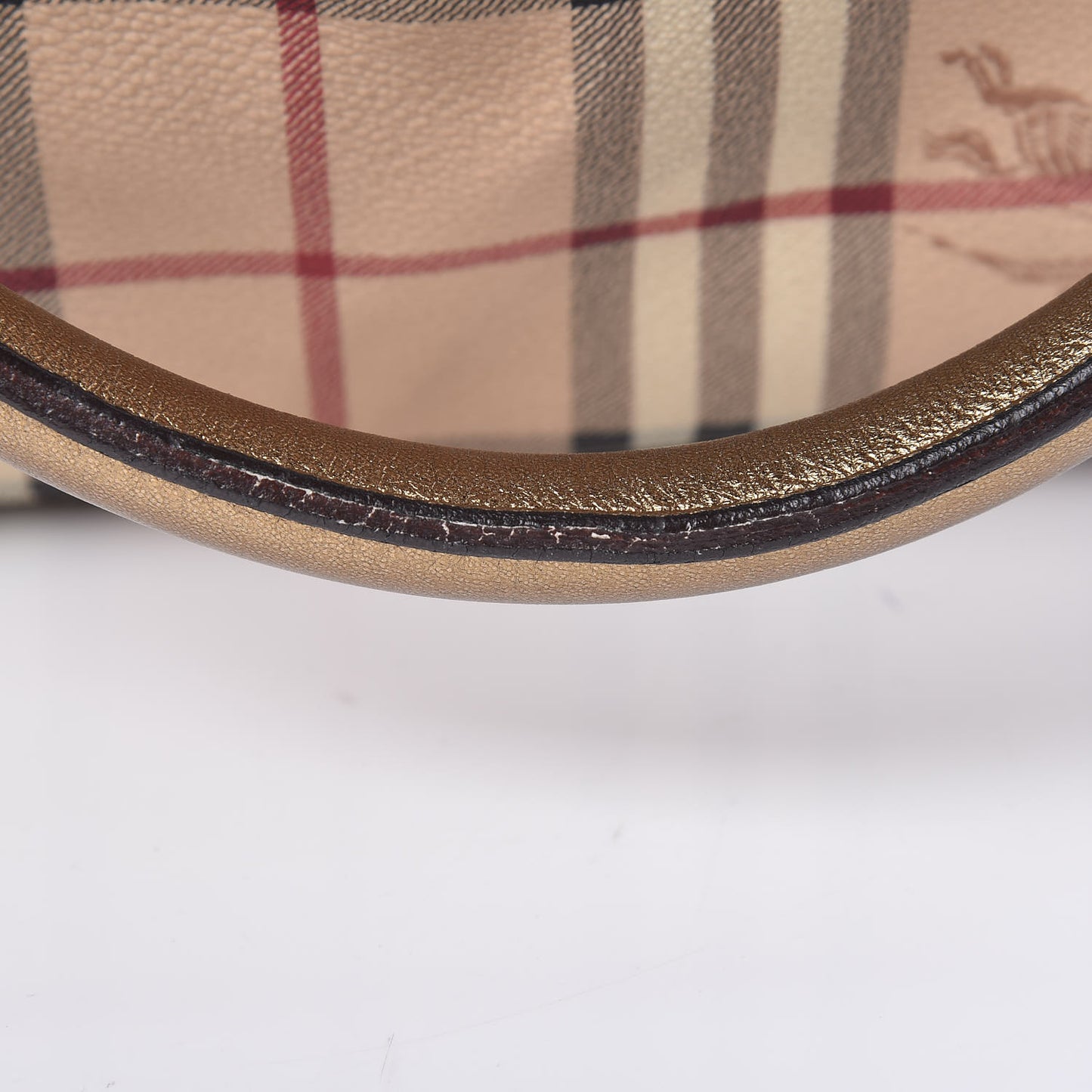 Metallic Calfskin Haymarket Check Large Northfield Tote Gold
