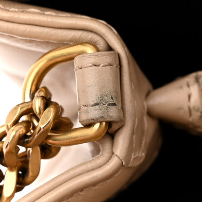 Saint Laurent Calfskin Y Quilted Monogram Small Loulou Chain Satchel Dark Beige 15 of 16