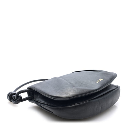 Loewe Shiny Nappa Calfskin Paseo Satchel Black 4 of 9