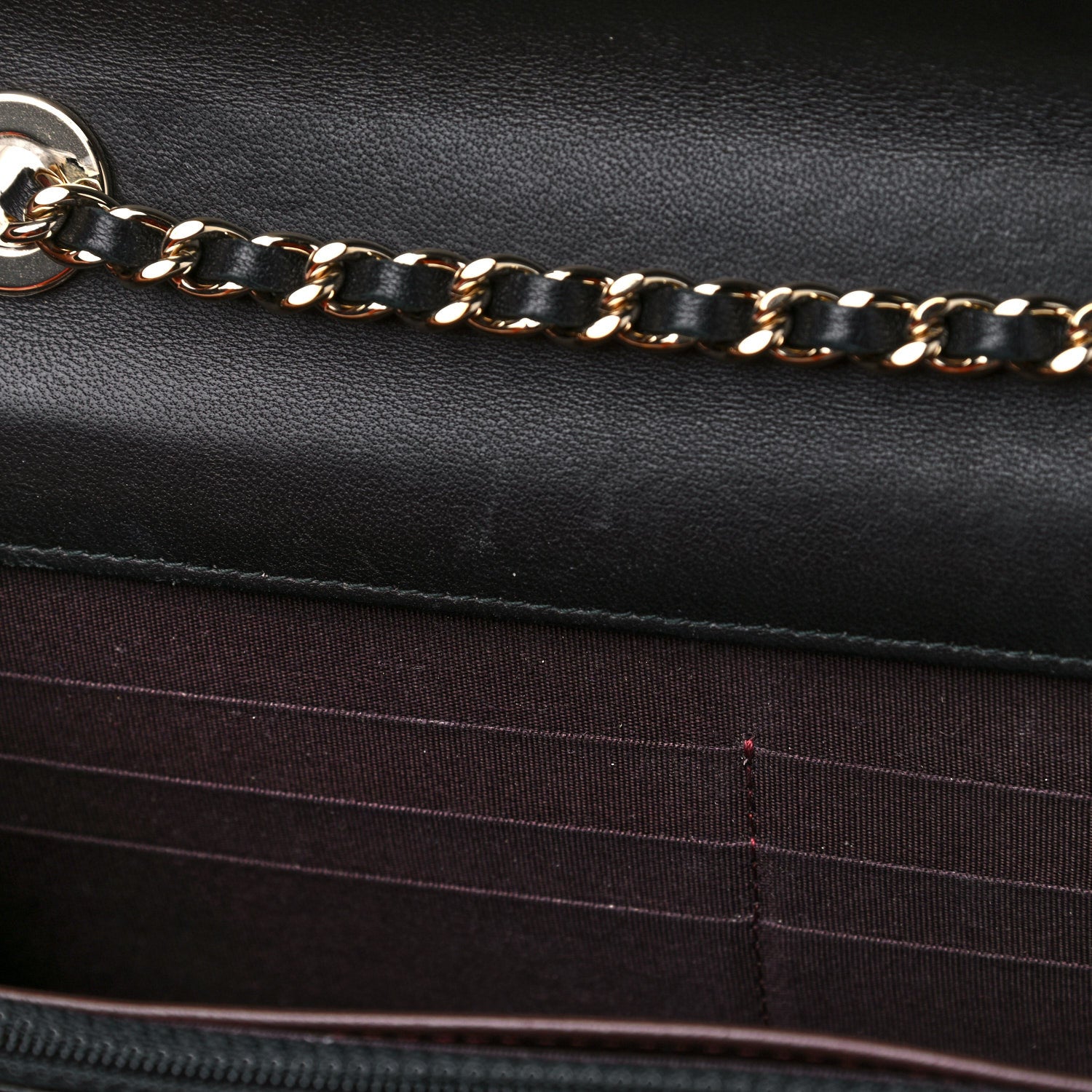 Chanel Lambskin Quilted Trendy CC Wallet On Chain WOC Black 12 of 16