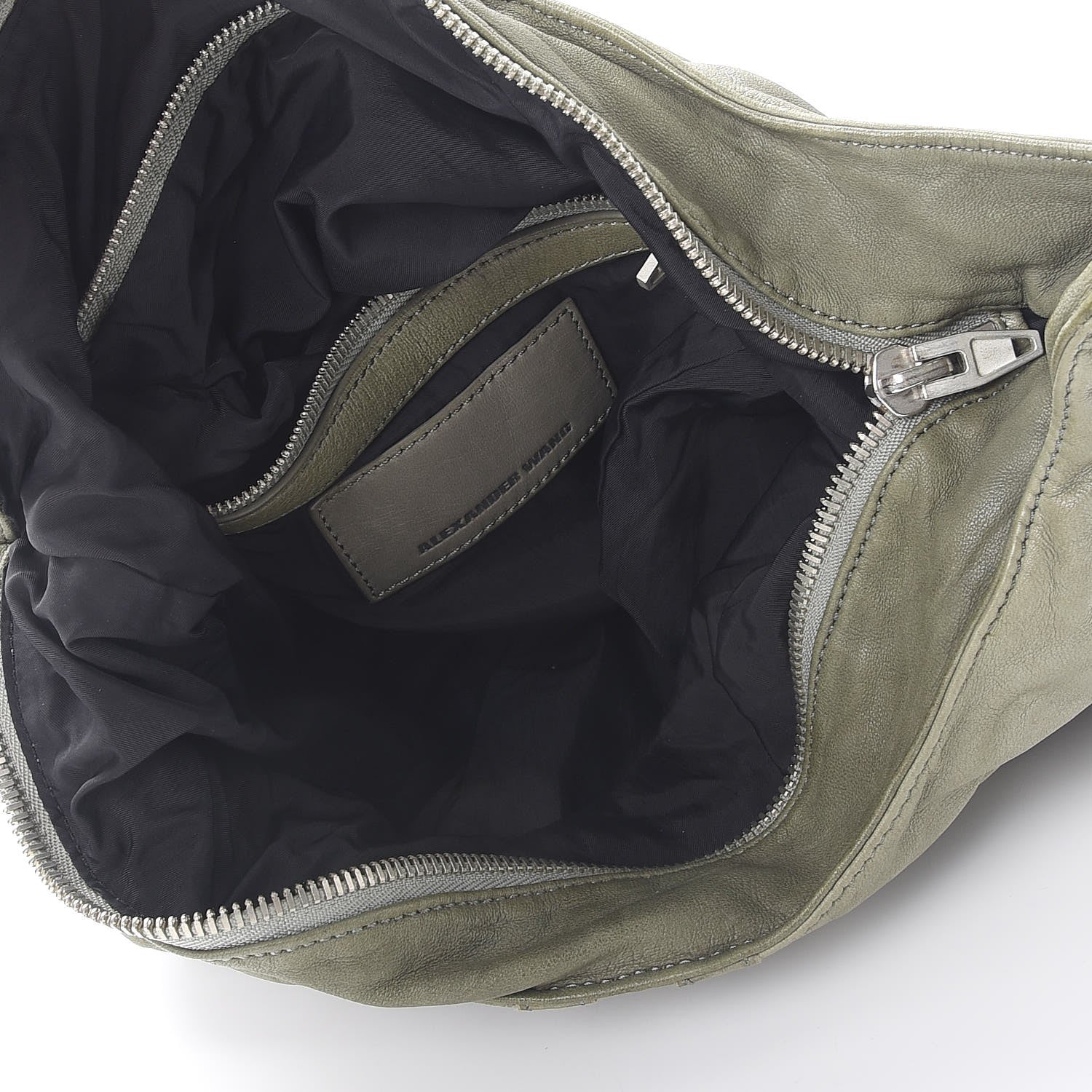 Alexander Wang Lambskin Donna Hobo Shoulder Bag Green 5 of 13