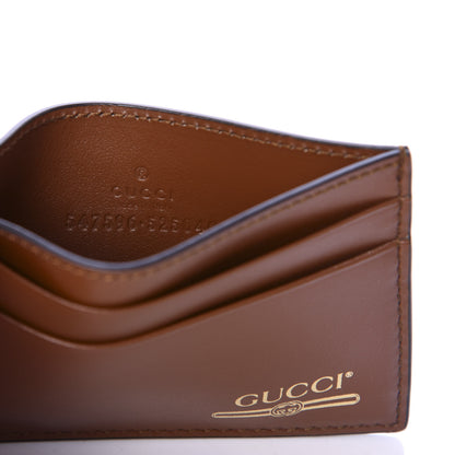 Gucci Plutone Calfskin Logo Card Holder Cuir 6 of 7