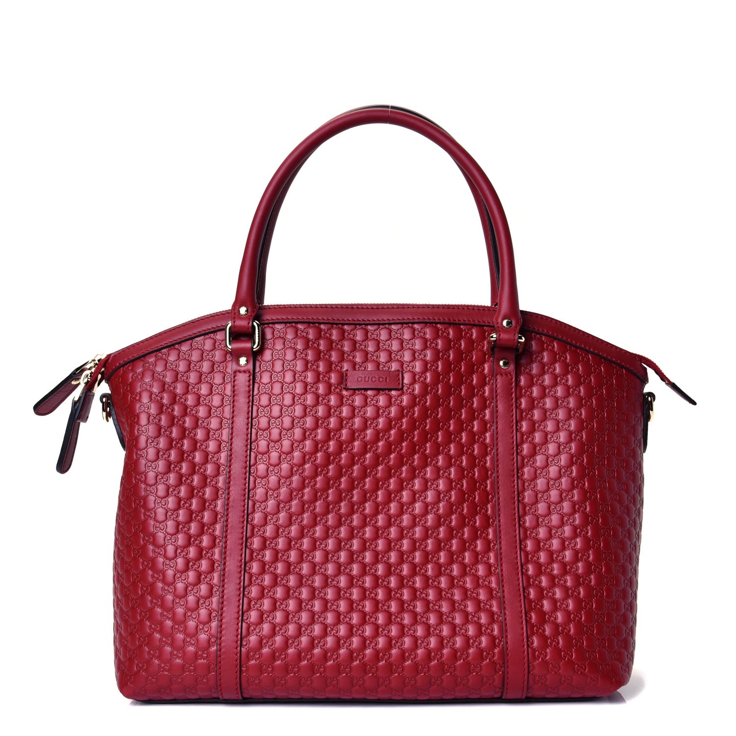 Soft Microguccissima Dome Satchel Red