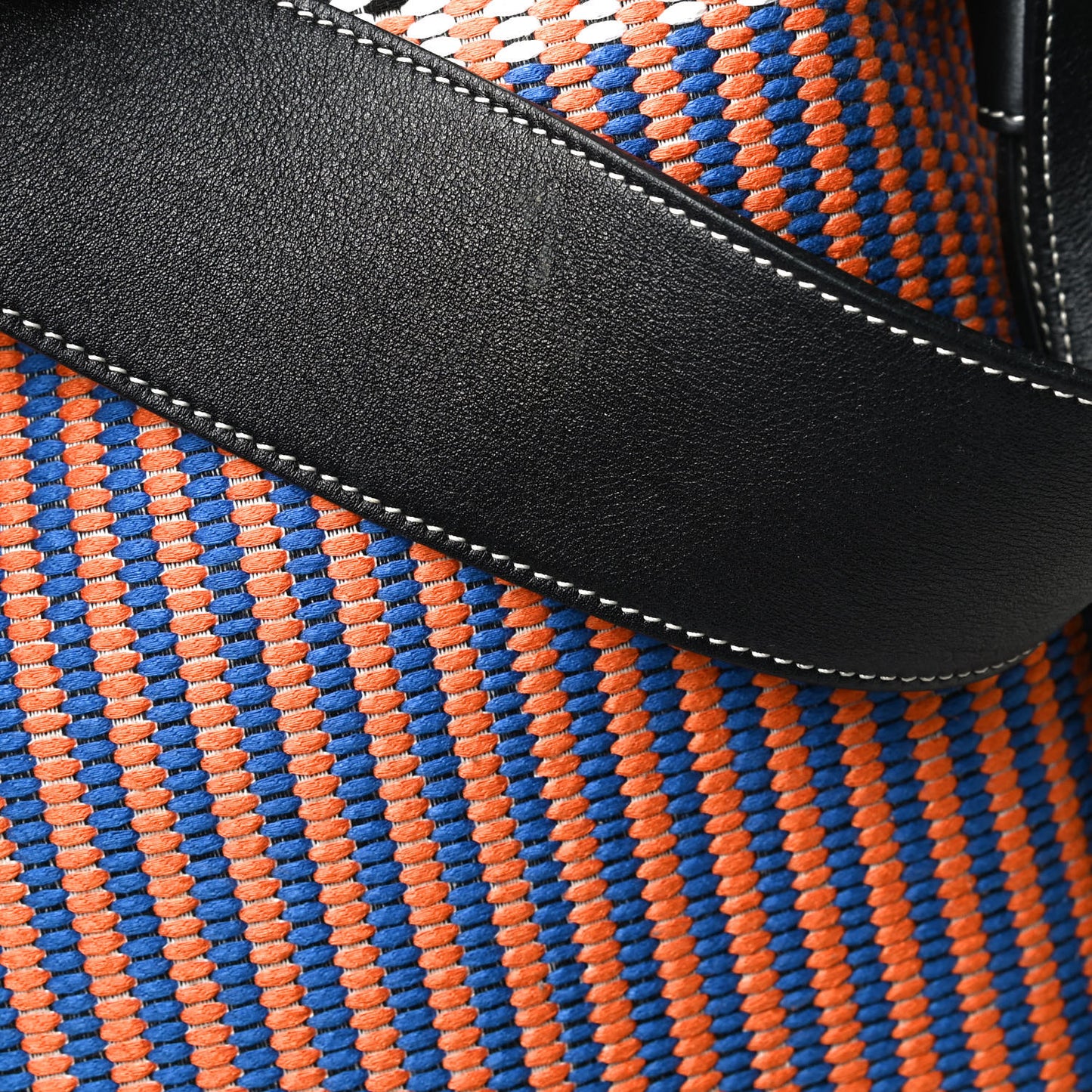 Woven Canvas Small Twisted Cabas Multicolor