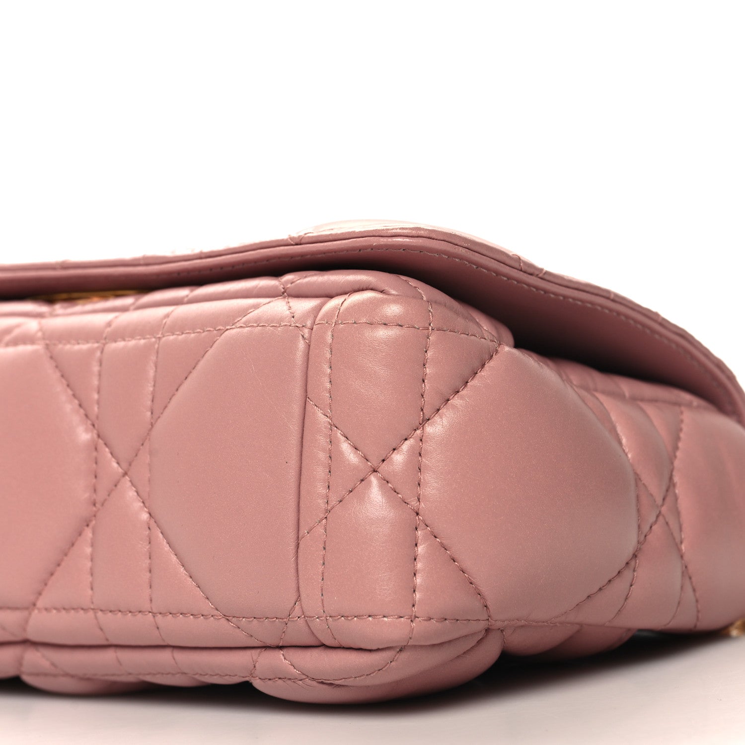 Christian Dior Lambskin Macrocannage Small Dior Caro Bag Pink 10 of 12