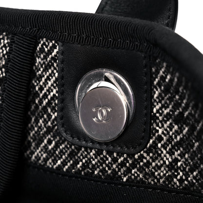 Chanel Mixed Fibers Calfskin Medium Deauville Tote Black 11 of 13
