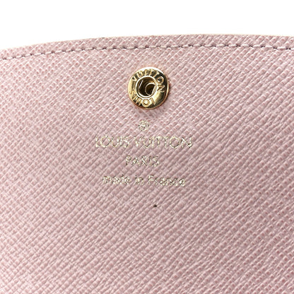 Louis Vuitton Damier Azur Emilie Wallet Rose Ballerine 6 of 11