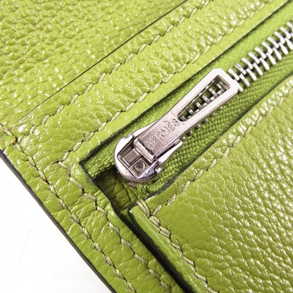 Hermes Courchevel Bearn Twofold Wallet Olive 9 of 11