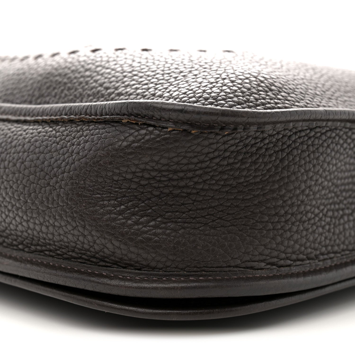 Hermes Taurillon Clemence Evelyne II PM Chocolate 10 of 11