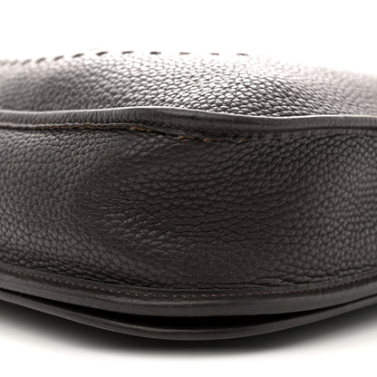 Hermes Taurillon Clemence Evelyne II PM Chocolate 10 of 11