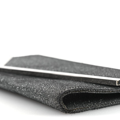 Jimmy Choo Glitter Fabric Erica Chain Clutch  Anthracite 9 of 14