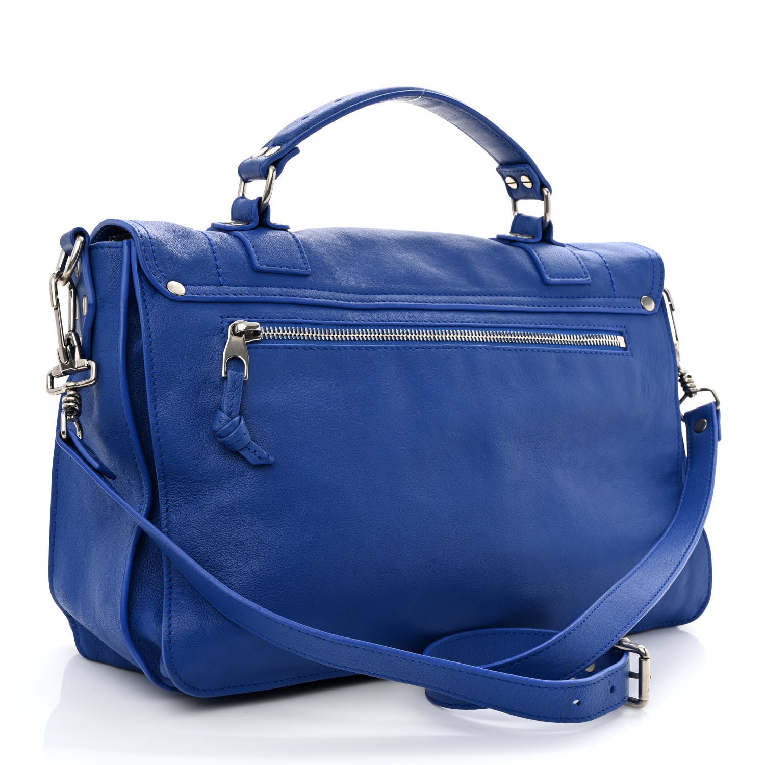 Proenza Schouler Lambskin Medium PS1 Satchel Royal Blue 3 of 11