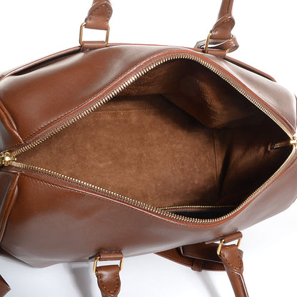 Saint Laurent Calfskin Classic Duffle 6 Cognac 5 of 9