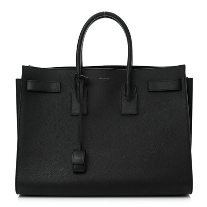 Saint Laurent Grained Calfskin Large Sac De Jour Carryall Black 1 of 20