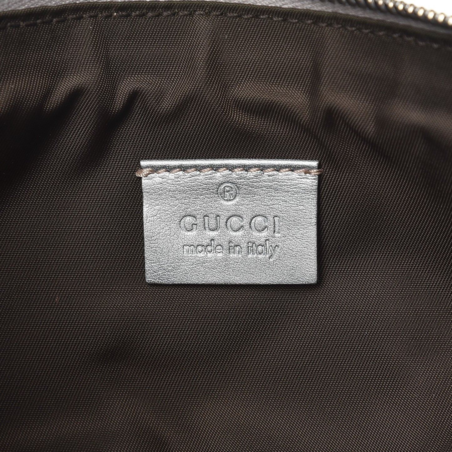 Guccissima New Britt Wristlet Silver