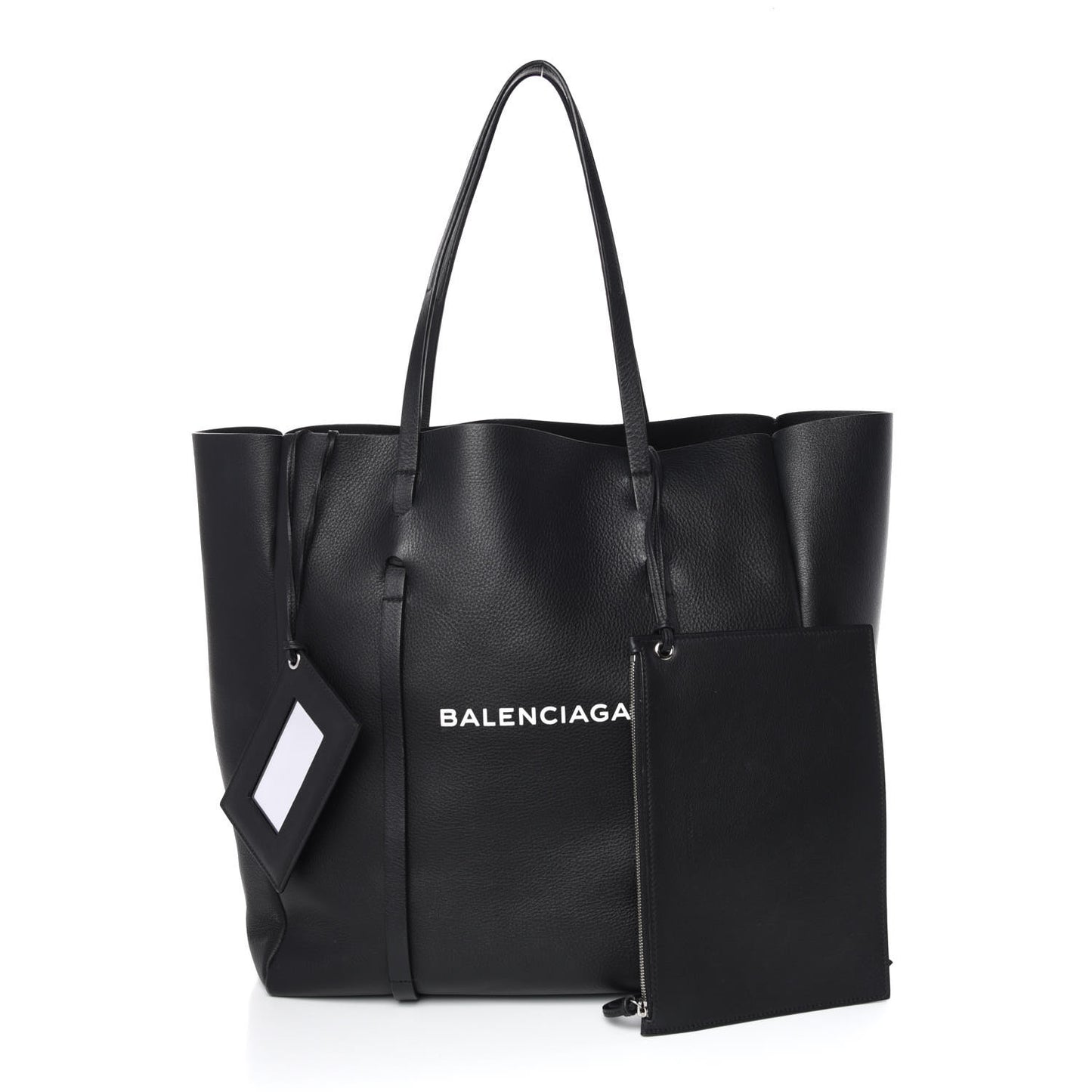 Pebbled Calfskin Medium Everyday Tote Black