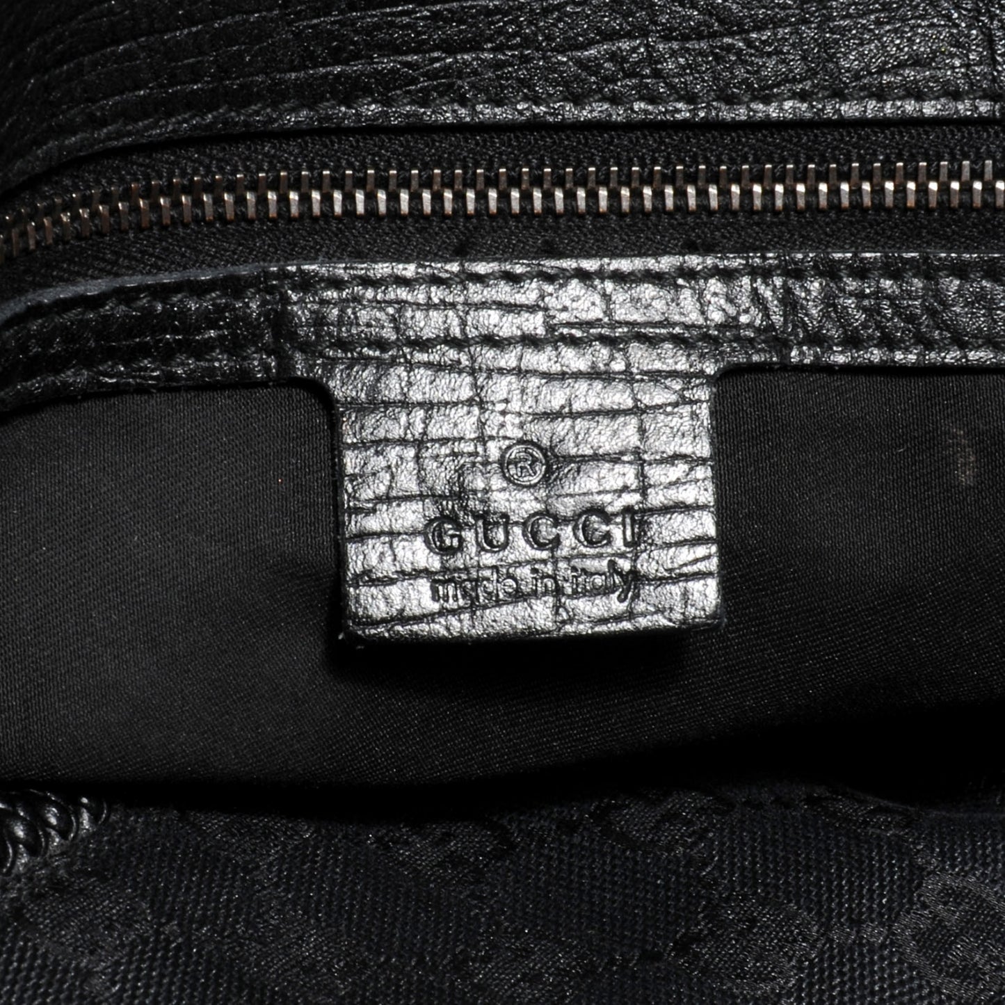 Monogram Large Horsebit Chain Hobo Black