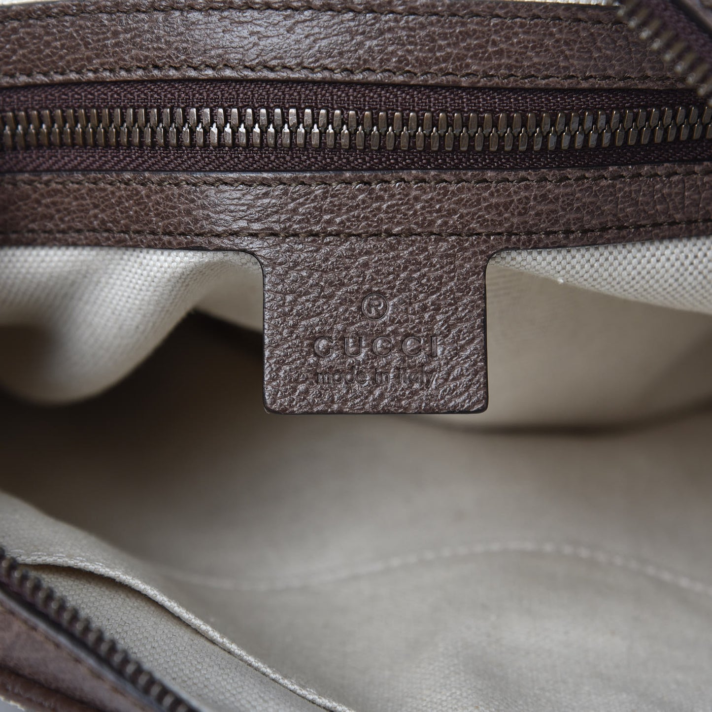 GG Supreme Monogram Web Small Ophidia Messenger Bag Brown