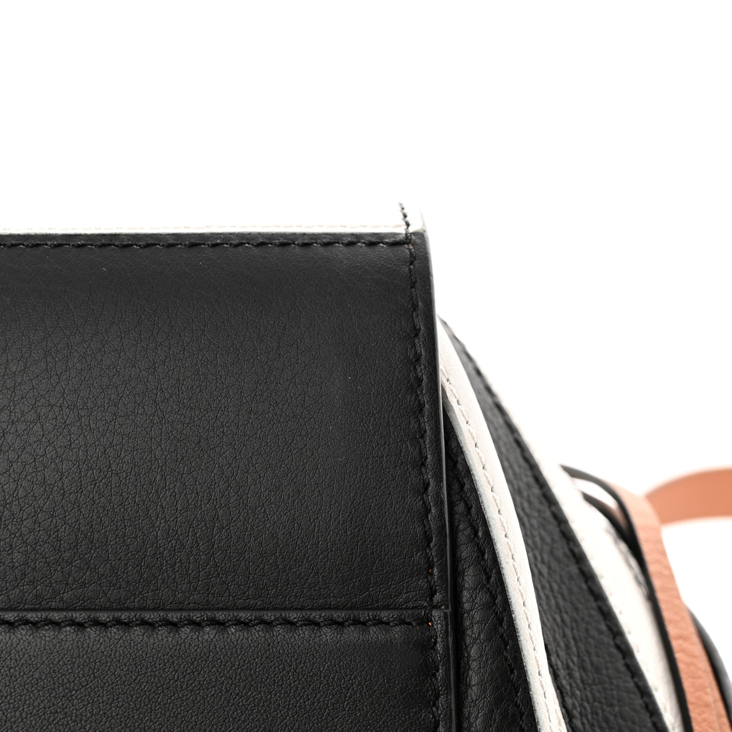 Calfskin Marine Stripe Small Hammock Shoulder Bag Tan