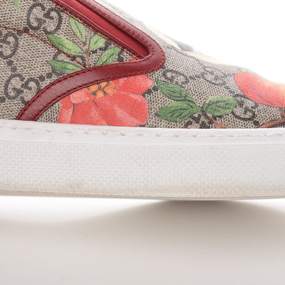 Gucci GG Supreme Monogram Tian Mens Dublin Slip On Sneakers 13 Beige Multicolor Red 18 of 18