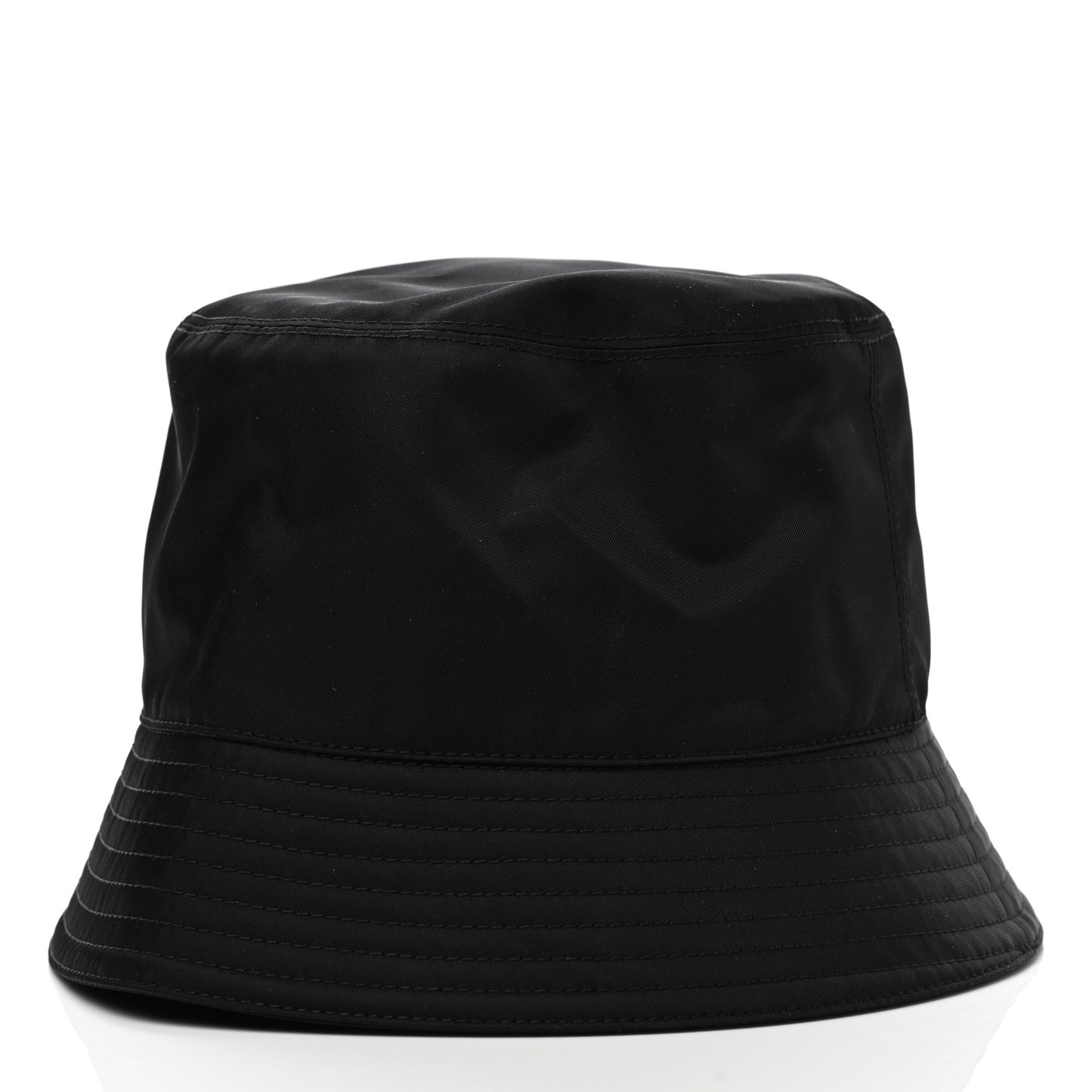 Re-Nylon Metal Triangle Logo Womens Bucket Hat S Black