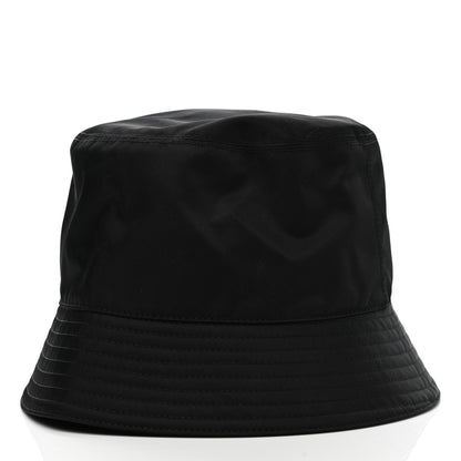 Prada Re-Nylon Metal Triangle Logo Womens Bucket Hat S Black 4 of 9
