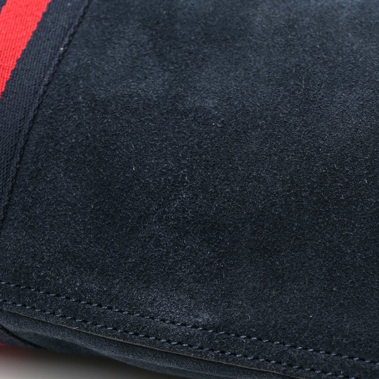 Gucci Suede Calfskin Large Rajah Chain Tote New Blue Romantic Cherry 12 of 13