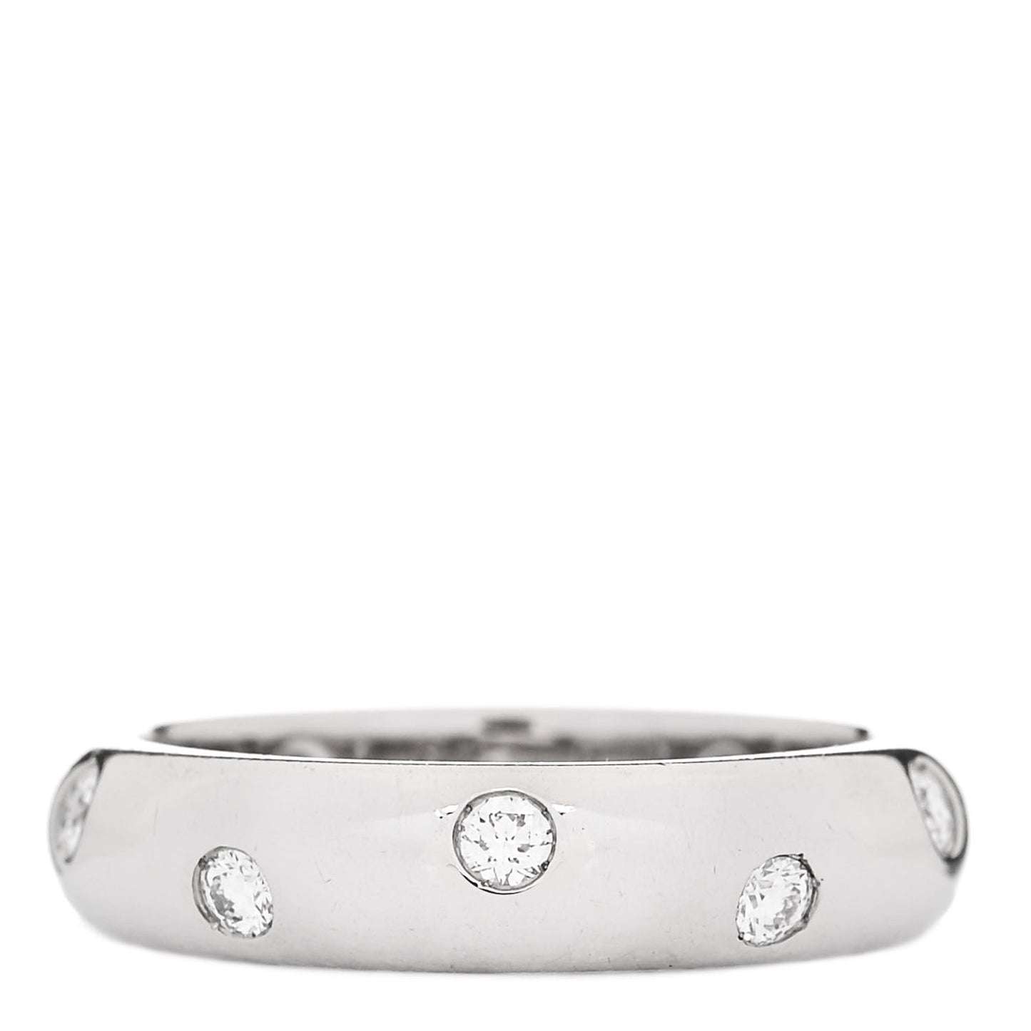 Platinum Diamond 4mm Etoile Band Ring 46 3.75