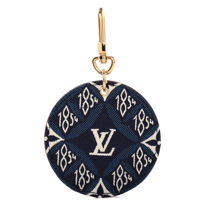 Louis Vuitton Jacquard Since 1854 Bag Charm Key Holder Blue 1 of 5