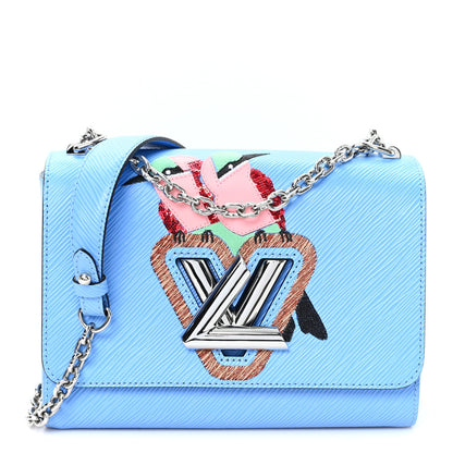 Louis Vuitton Epi Tropical Birds Twist Shoulder Bag MM Bleuet 1 of 10