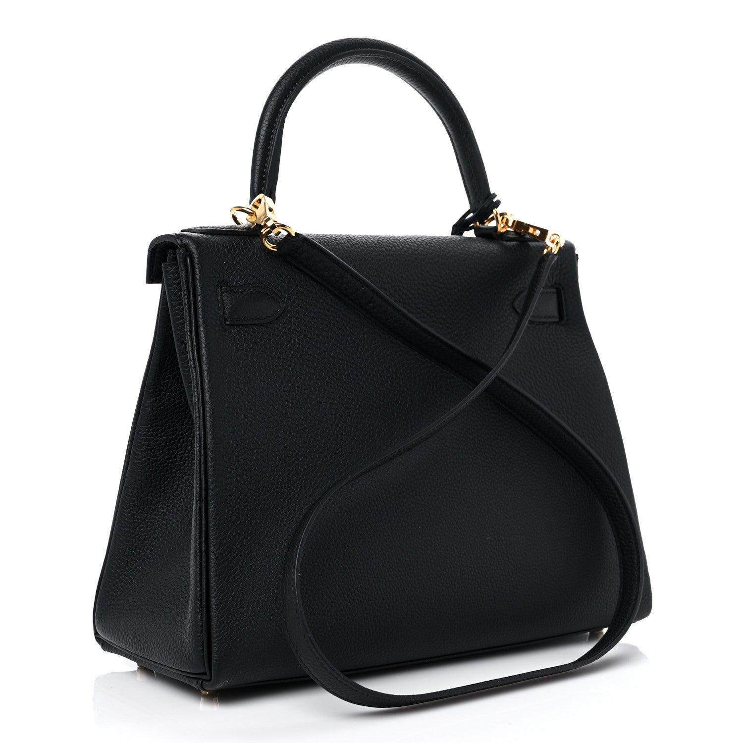 Hermes Togo Kelly Retourne 28 Black 3 of 10