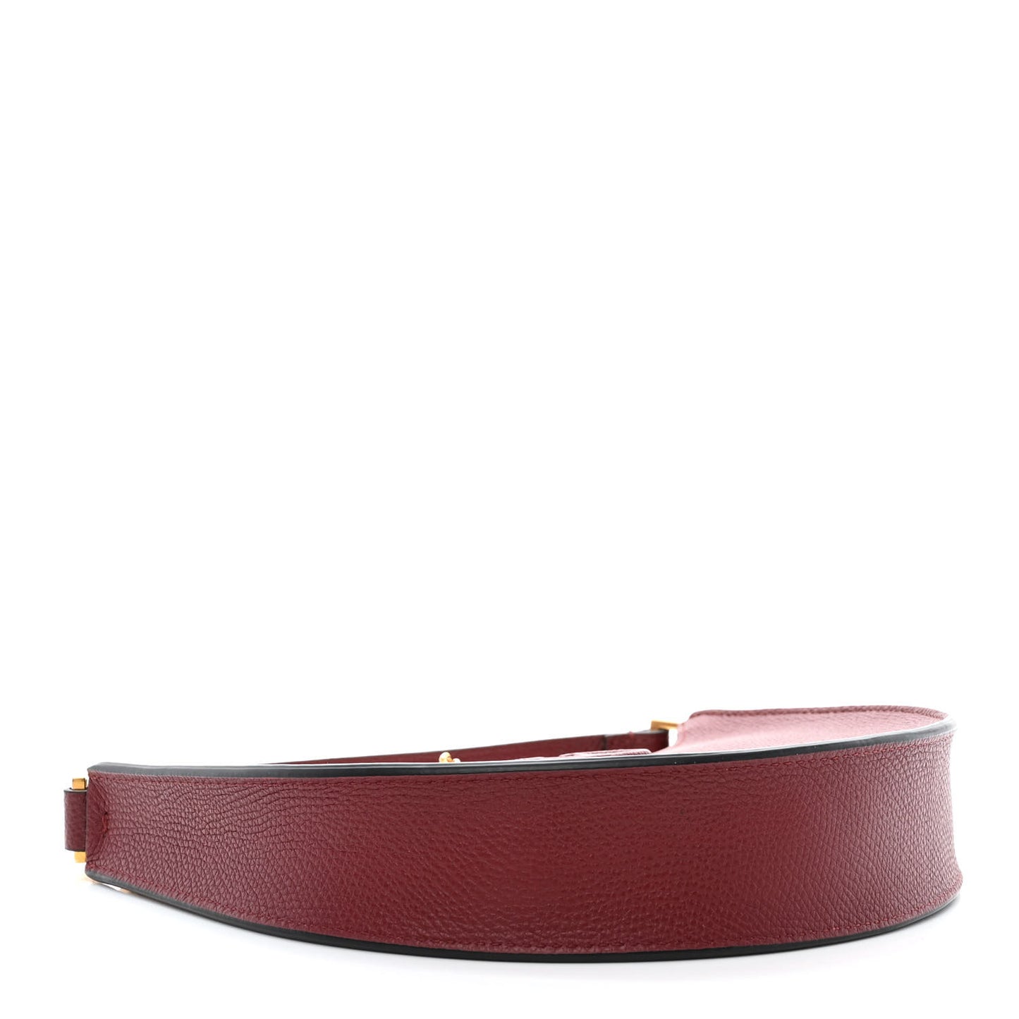 Grainy Calfskin Mini Vlogo Hobo Cerise