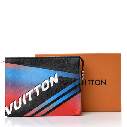 Louis Vuitton Damier Race Toiletry Pouch 26 Black Rose 7 of 7
