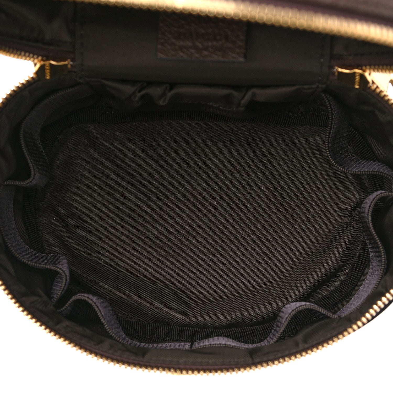 Gucci GG Supreme Monogram Textured Calfskin Web Ophidia Vanity Cosmetic Case Beige Ebony New Acero 5 of 10