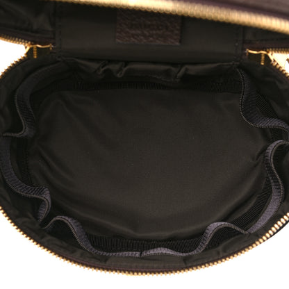 Gucci GG Supreme Monogram Textured Calfskin Web Ophidia Vanity Cosmetic Case Beige Ebony New Acero 5 of 10