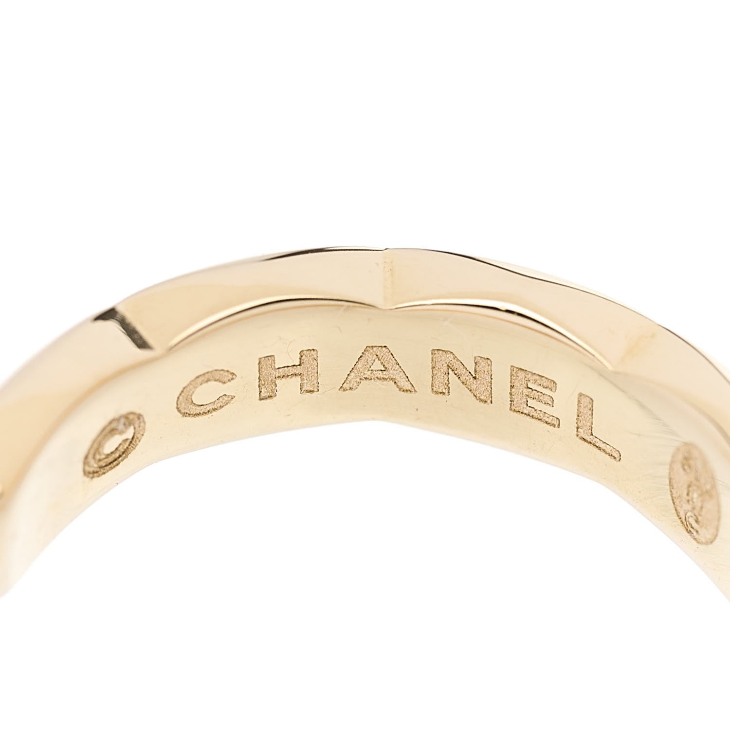 Chanel 18K Yellow Gold Coco Crush Single Ear Cuff Earring 3 of 4