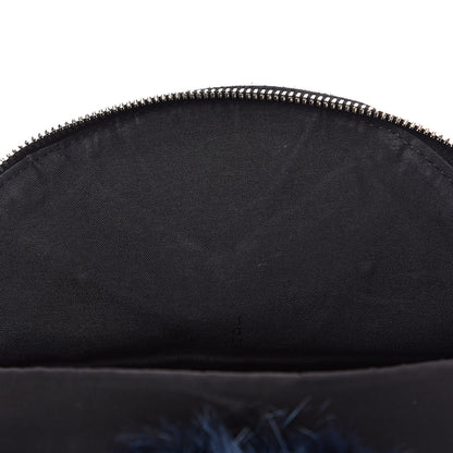 Fendi Nylon Vitello Fox Goat Fur Monster Eyes Mini Backpack Black Multicolor Sky 8 of 11