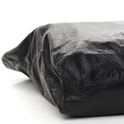 Lanvin Crinkled Lambskin Paper Bag Tote Black 8 of 9