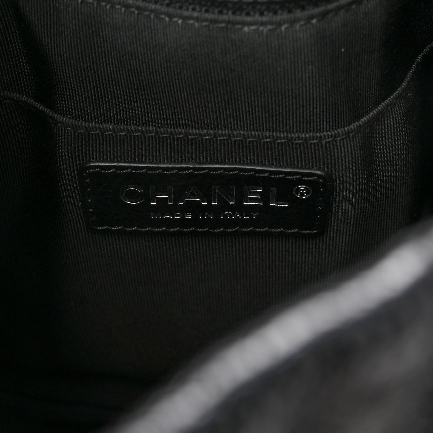 Chanel Caviar Quilted Small Chain Bucket Bag Black 6 of 10