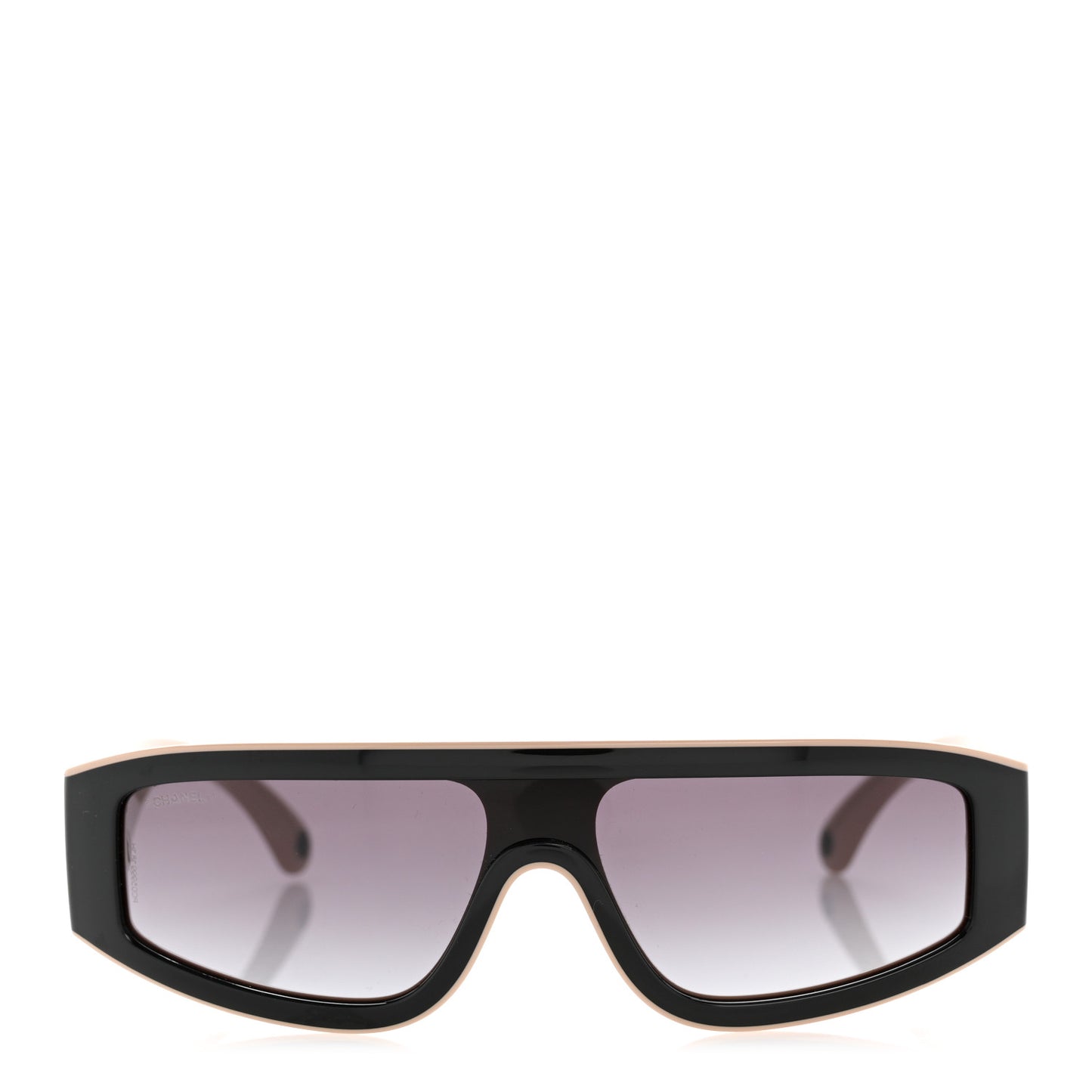 Acetate Cat Eye Sunglasses 6057 Beige Black