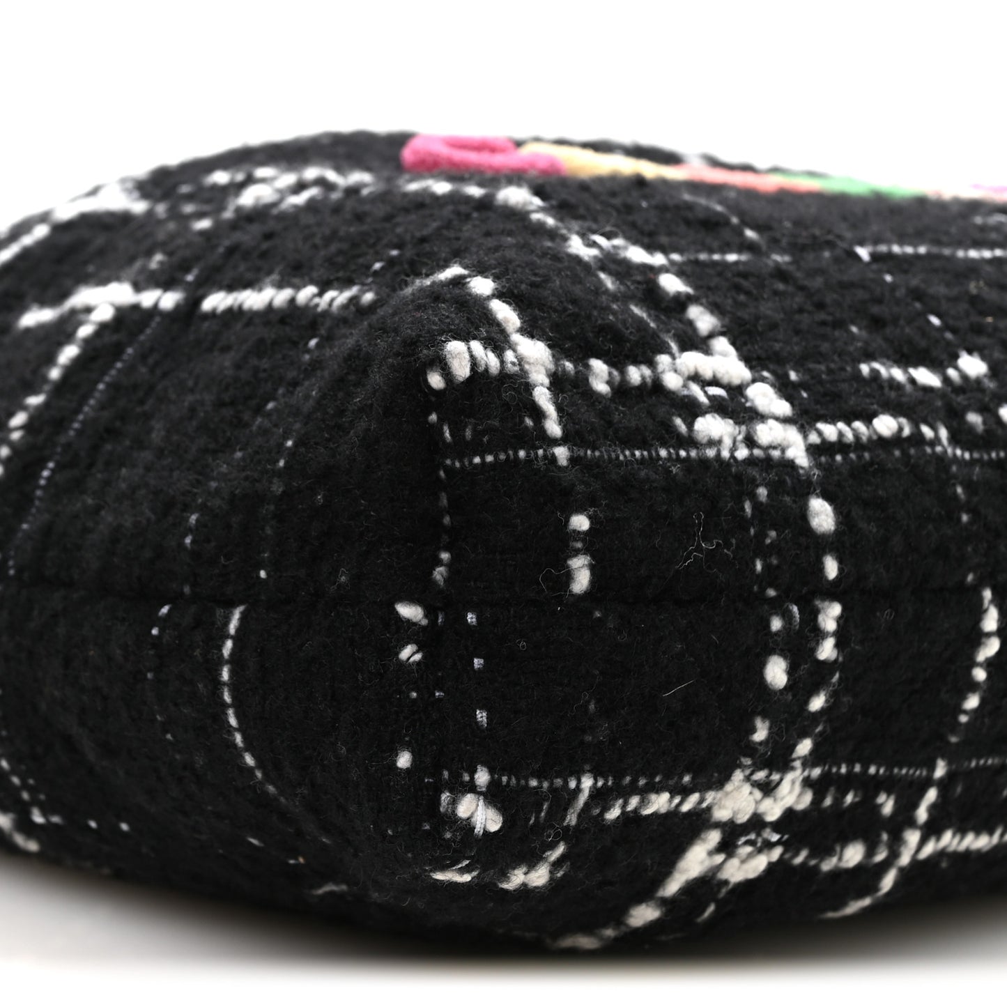 Wool Tweed Quilted Small Chanel 22 Black Multicolor