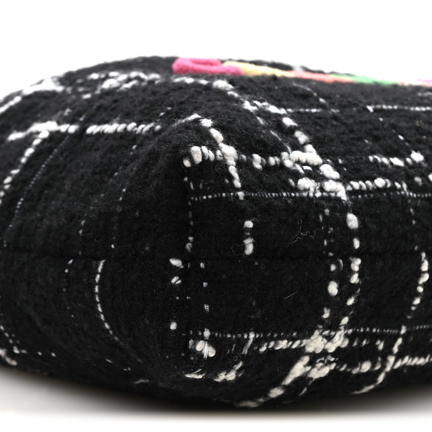 Chanel Wool Tweed Quilted Small Chanel 22 Black Multicolor 10 of 11