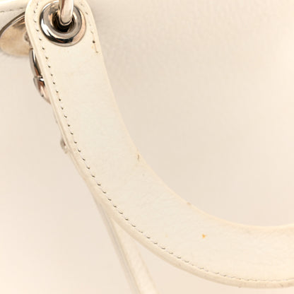 Christian Dior Deerskin Floral Printed Large Lady Dior White 19 of 19