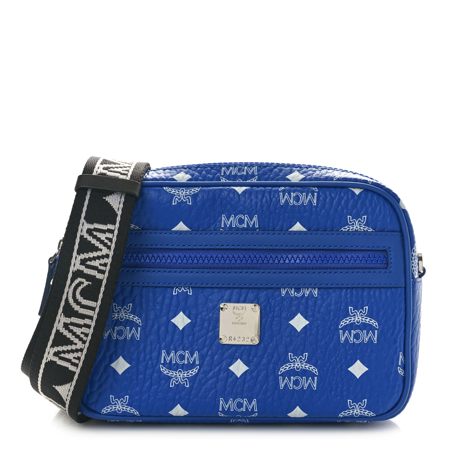 MCM Visetos Klassik Crossbody Bag Blue 1 of 10
