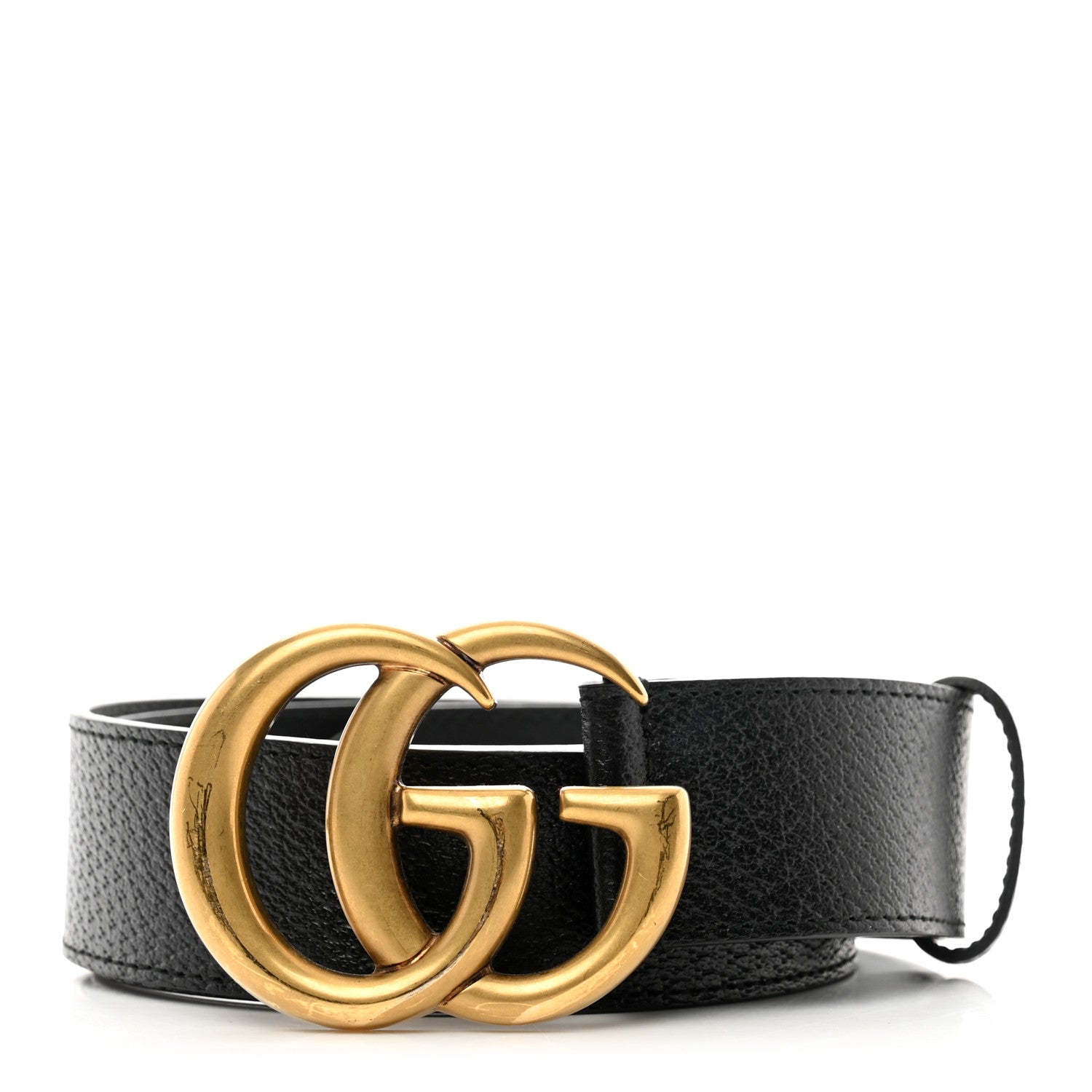 Gucci Textured Calfskin Double G 40mm Belt 85 34 Black 1 of 5