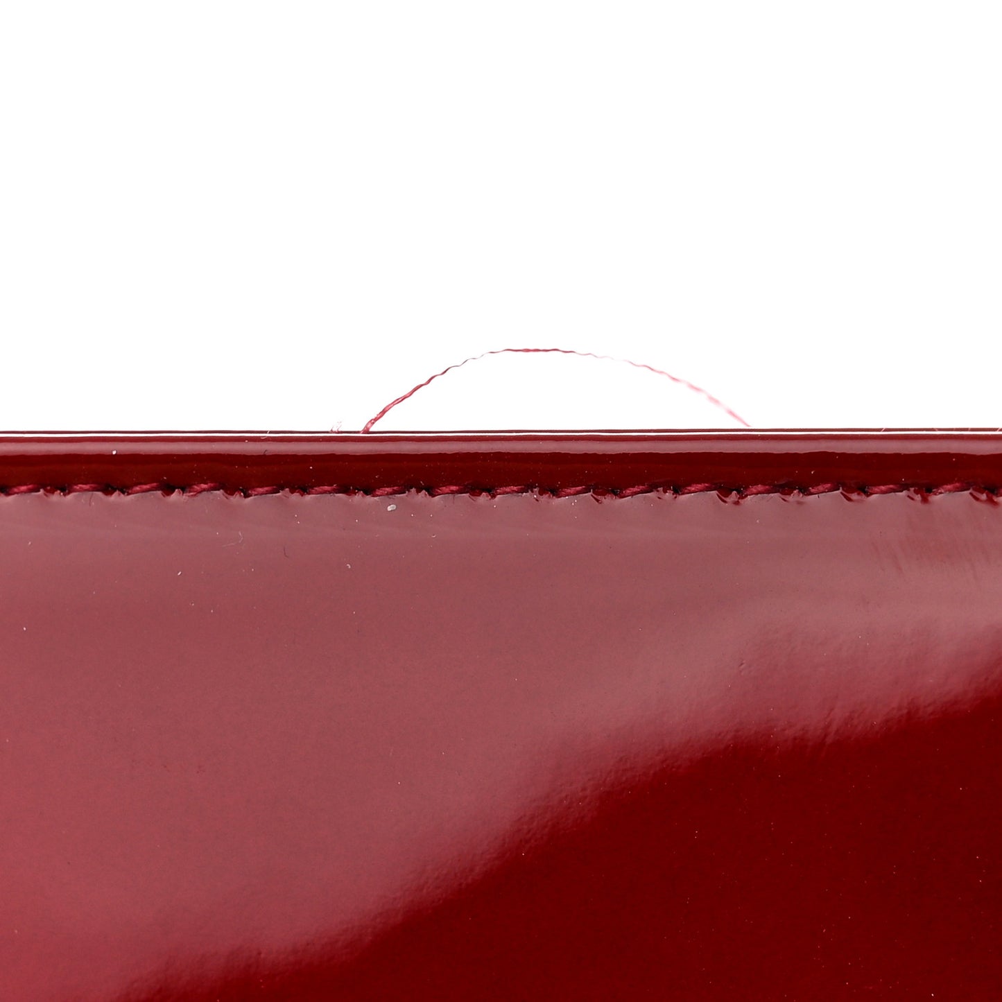 Patent Cannage Lady Dior Chain Wallet Rouge Ceris