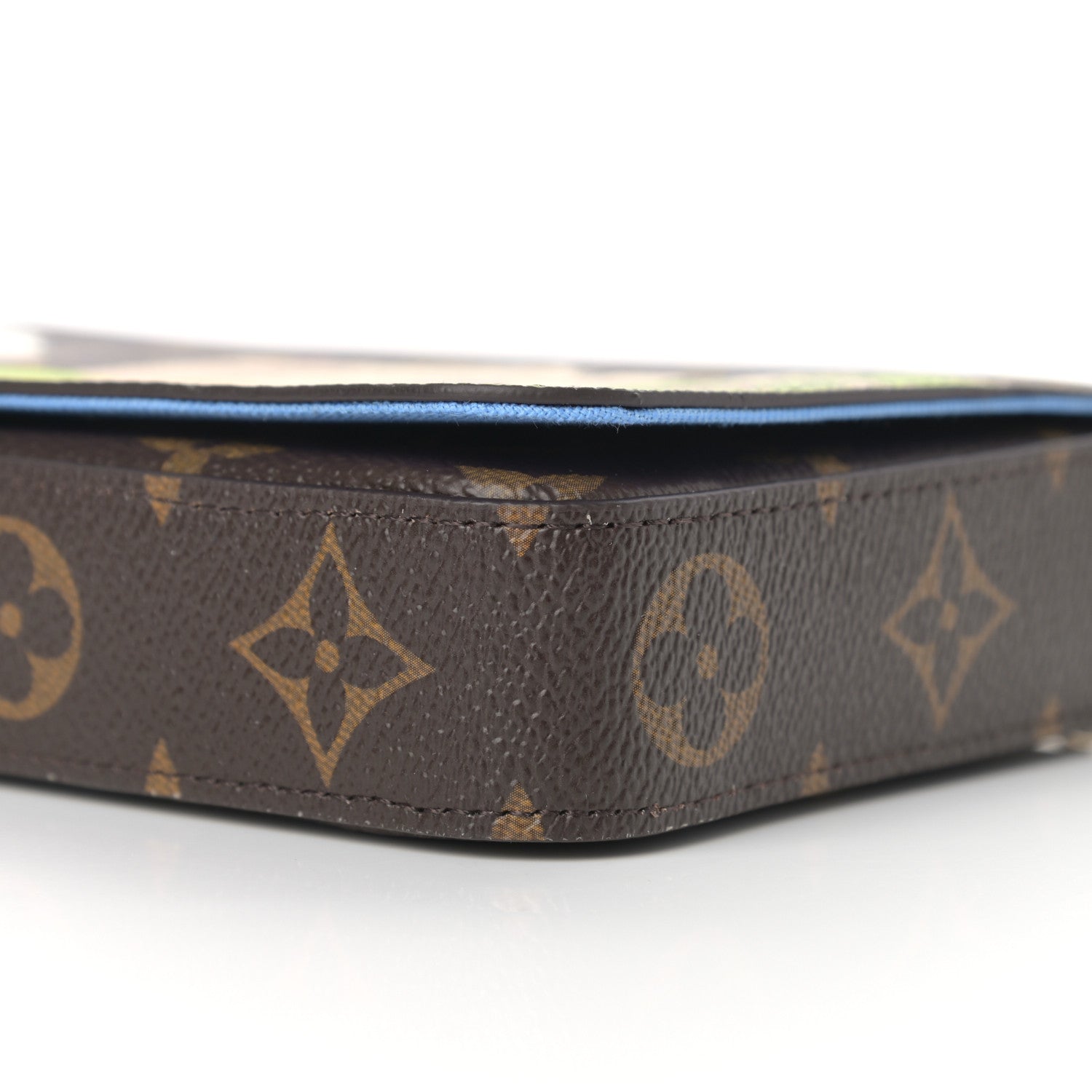 Louis Vuitton Monogram 2021 Christmas Animation China Wall Pochette Felicie Chain Wallet Myosotis Blue 9 of 9