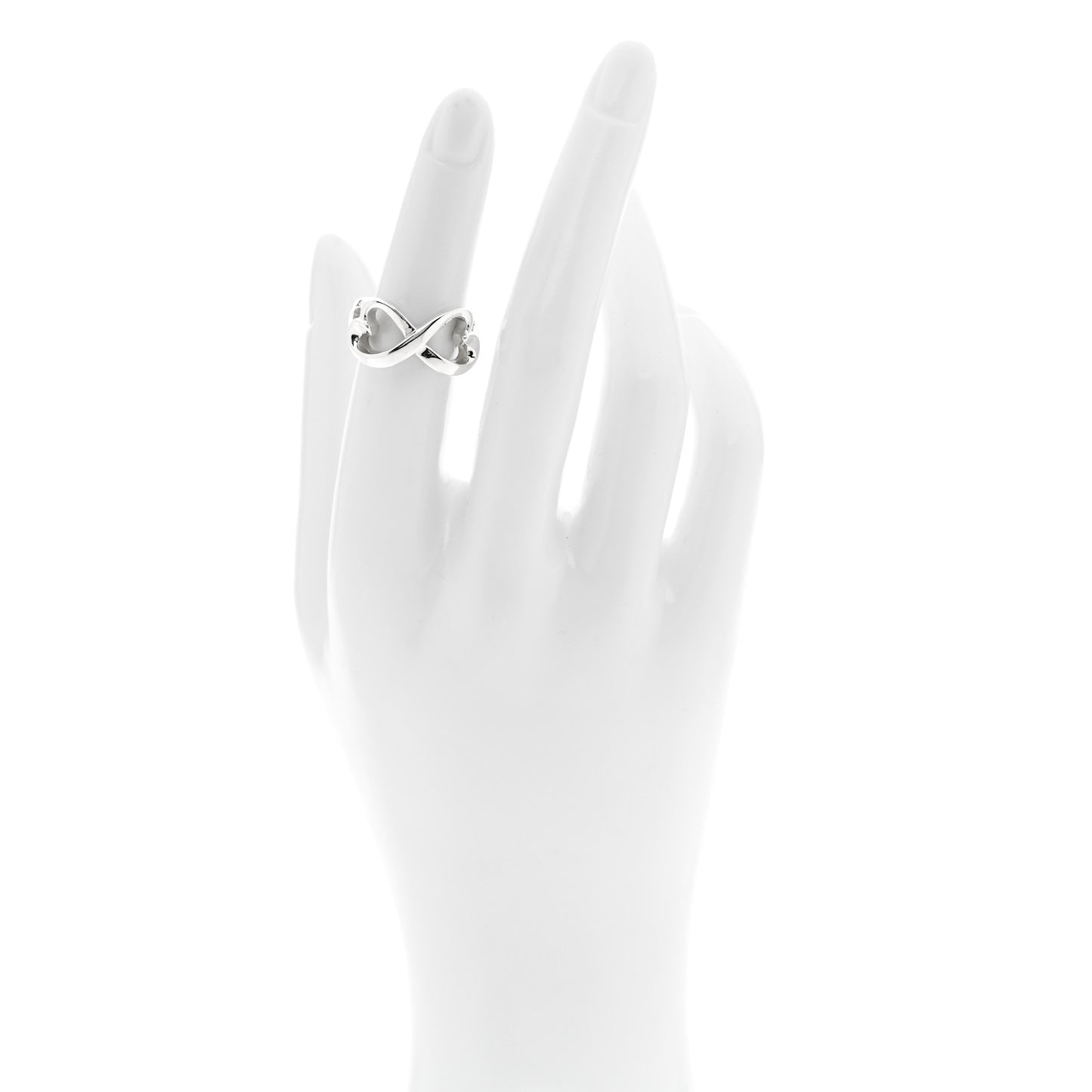 Sterling Silver Paloma Picasso Double Loving Heart Ring 49 5
